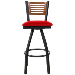 Coupon ???? BFM Seating 2151SRDV-CHSB Espy Sand Black Metal Bar Height Chair With Cherry Wooden Back And 2" Red Vinyl Swivel Seat ???? -Lancaster Shop unnamed file 1682