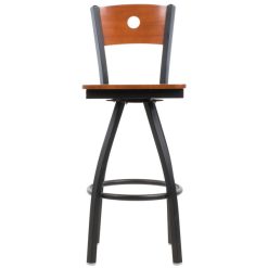 Best Sale ???? BFM Seating 2152SCHW-CHSB Darby Sand Black Metal Bar Height Chair With Cherry Wooden Back And Swivel Seat ???? -Lancaster Shop unnamed file 1703