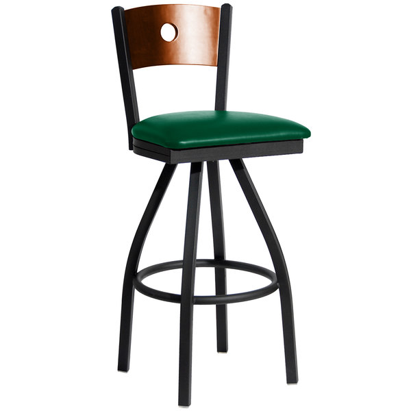 BFM Seating 2152SGNV-CHSB Darby Sand Black Metal Bar Height Chair with Cherry Wooden Back and 2" Green Vinyl Swivel Seat Budget ✔️ BFM Seating 2152SGNV-CHSB Darby Sand Black Metal Bar Height Chair With Cherry Wooden Back And 2" Green Vinyl Swivel Seat ???? -Lancaster Shop unnamed file 1708