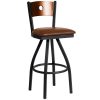 Budget ???? BFM Seating 2152SLBV-CHSB Darby Sand Black Metal Bar Height Chair With Cherry Wooden Back And 2" Light Brown Vinyl Swivel Seat ???? -Lancaster Shop unnamed file 1712
