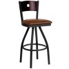 Outlet ❤️ BFM Seating 2152SLBV-MHSB Darby Sand Black Metal Bar Height Chair With Mahogany Wooden Back And 2" Light Brown Vinyl Swivel Seat ???? -Lancaster Shop unnamed file 1713