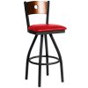 Brand new ???? BFM Seating 2152SRDV-CHSB Darby Sand Black Metal Bar Height Chair With Cherry Wooden Back And 2" Red Vinyl Swivel Seat ???? -Lancaster Shop unnamed file 1719