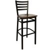 Hot Sale ???? BFM Seating 2160BWAW-SB Lima Metal Ladder Back Barstool With Walnut Wooden Seat ???? 2 Hot Sale ???? BFM Seating 2160BWAW-SB Lima Metal Ladder Back Barstool With Walnut Wooden Seat ???? -Lancaster Shop unnamed file 1742