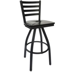 Budget ✔️ BFM Seating 2160SBLW-SB Lima Sand Black Steel Bar Height Chair With Black Wood Swivel Seat ????