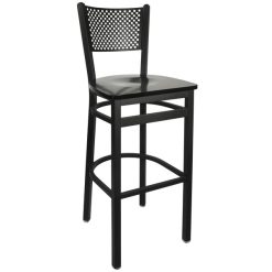 Cheap ???? BFM Seating 2161BBLW-SB Polk Sand Black Metal Bar Height Chair ????