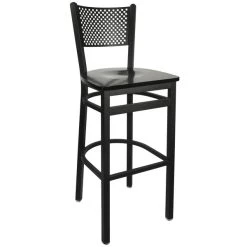 Cheap 🔔 BFM Seating 2161BBLW-SB Polk Sand Black Metal Bar Height Chair 💯