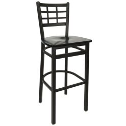 Top 10 ???? BFM Seating 2163BBLW-SB Marietta Sand Black Metal Bar Height Chair With Black Wood Seat ????
