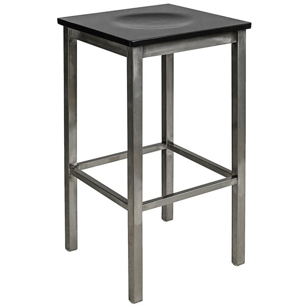 Discount ⌛ BFM Seating 2510BBLW-CL Trent Clear ???? Coated Steel Bar Stool With Black Wooden Seat ???? 3 Discount ⌛ BFM Seating 2510BBLW-CL Trent Clear ???? Coated Steel Bar Stool With Black Wooden Seat ????