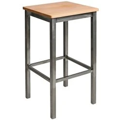 Coupon 🧨 BFM Seating 2510BNTW-CL Trent Clear 🧥 Coated Steel Bar Stool With Natural Wooden Seat 🎉