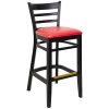 Best reviews of ???? BFM Seating Berkeley Black Beechwood Ladder Back Barstool With 2" Red Vinyl Seat ???? -Lancaster Shop unnamed file 1816