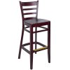 Flash Sale ❤️ BFM Seating Berkeley Dark Mahogany Beechwood Ladder Back Barstool With Veneer Wood Seat ???? -Lancaster Shop unnamed file 1824