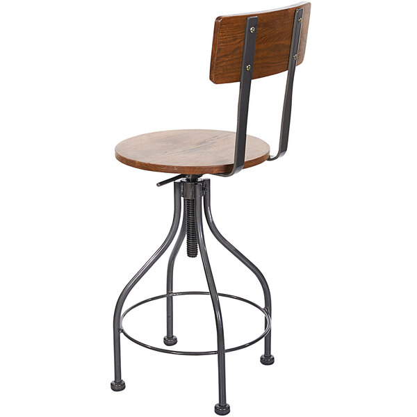 BFM Seating JS22SASH-AACL Lincoln Screw Barstool with Clear Coated Steel Frame and Autumn Ash Veneer Wood Back and Seat New ❤️ BFM Seating JS22SASH-AACL Lincoln Screw Barstool With Clear ???? Coated Steel Frame And Autumn Ash Veneer Wood Back And Seat ???? -Lancaster Shop unnamed file 1840