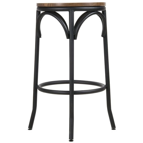 New ๐ฏ BFM Seating JS800BASH-SB Henry Sand Black Steel Bar Stool With Autumn Ash Wooden Seat ๐งจ - Image 2