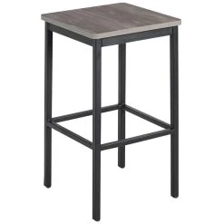 Coupon ⌛ BFM Seating Trent Sand Black Steel Backless Barstool With Relic Chestnut Seat 🔔
