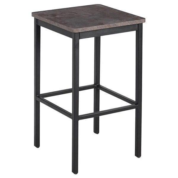 Best Pirce 🥰 BFM Seating Trent Sand Black Steel Backless Barstool With Relic Rustic Copper Seat 🔔