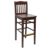 Best Sale ???? BFM Seating ZWB303DW-DW Columbia Dark Walnut Beechwood Bar Height Chair ✔️