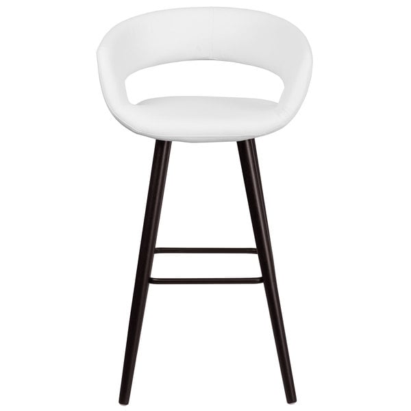 Flash Furniture CH-152560-WH-VY-GG Brynn Series Cappuccino Wood Bar Height Stool with White Vinyl Seat Flash Sale ???? Flash Furniture CH-152560-WH-VY-GG Brynn Series Cappuccino Wood Bar Height Stool With White Vinyl Seat ???? -Lancaster Shop unnamed file 1924