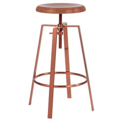 Flash Sale ???? Flash Furniture CH-181070-26S-ROS-GG Toledo Industrial Style Rose Gold Bar Stool With Adjustable Height Seat ????