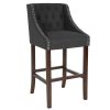 Flash Sale ???? Flash Furniture CH-182020-T-30-BK-F-GG Carmel Series Black Tufted Fabric Bar Stool With Walnut Frame And Nail Trim Accent ???? 1 Flash Sale ???? Flash Furniture CH-182020-T-30-BK-F-GG Carmel Series Black Tufted Fabric Bar Stool With Walnut Frame And Nail Trim Accent ???? -Lancaster Shop unnamed file 1931