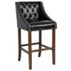 Cheap ✔️ Flash Furniture CH-182020-T-30-BK-GG Carmel Series Black Tufted Leather Bar Stool With Walnut Frame And Nail Trim Accents ???? -Lancaster Shop unnamed file 1934