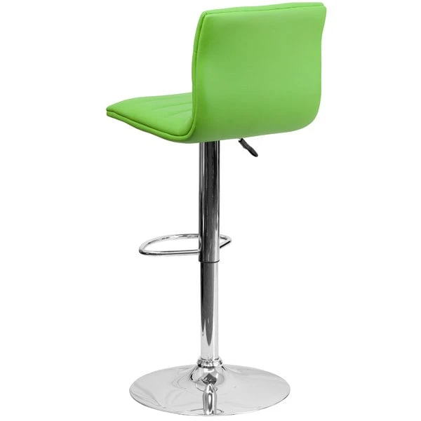 Buy 🎁 Flash Furniture CH-92023-1-GRN-GG Green Vinyl Contemporary Adjustable Height Barstool 💯 - Image 2