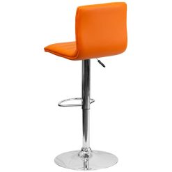 Hot Sale ???? Flash Furniture CH-92023-1-ORG-GG Orange Vinyl Contemporary Adjustable Height Barstool ❤️ -Lancaster Shop unnamed file 1965