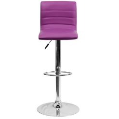 Hot Sale ???? Flash Furniture CH-92023-1-PUR-GG Purple Vinyl Contemporary Adjustable Height Barstool ???? -Lancaster Shop unnamed file 1969