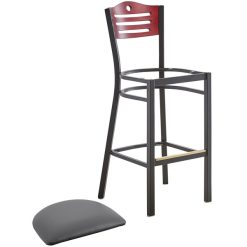 Best reviews of ???? Lancaster Table & Seating Mahogany Finish Bar Height Bistro Chair With 2" Dark Gray Padded Seat ???? -Lancaster Shop unnamed file 197