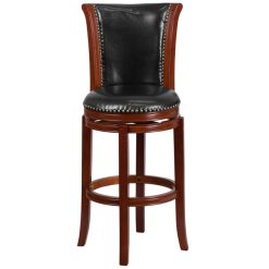 Wholesale ???? Flash Furniture TA-220130-DC-GG Dark Chestnut Wood Bar Height Panel Back Stool And Black Leather Swivel Seat ???? -Lancaster Shop unnamed file 1982
