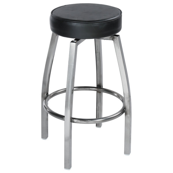 Lancaster Table & Seating Clear Coat Backless Barstool with Black Swivel Upholstered Seat Wholesale ???? Lancaster Table & Seating Clear ???? Coat Backless Barstool With Black Swivel Upholstered Seat ???? -Lancaster Shop unnamed file 199