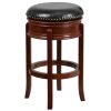 Brand new ???? Flash Furniture TA-68829-LC-GG Light Cherry Wood Bar Height Stool With Black Leather Swivel Seat ???? -Lancaster Shop unnamed file 1994