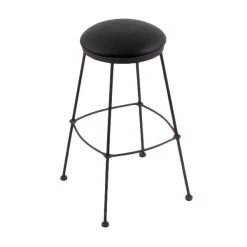 Top 10 🔥 Holland Bar Stool 303030BWBlkVinyl Black Wrinkle Steel Bar Height Stool With Black Vinyl Seat 👏