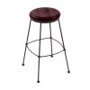 New ???? Holland Bar Stool 303030BWDCMpl Black Wrinkle Steel Bar Height Stool With Dark Cherry Maple Wood Seat ???? -Lancaster Shop unnamed file 1998
