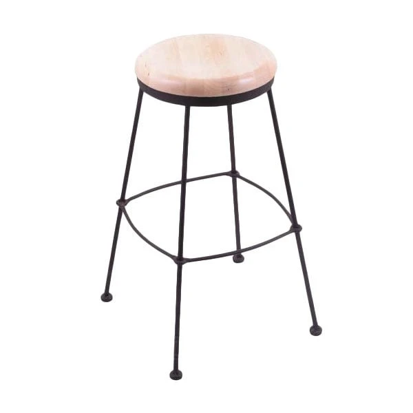 Best Pirce ๐ฏ Holland Bar Stool 303030BWNatMpl Black Wrinkle Steel Bar Height Stool With Natural Maple Wood Seat โญ