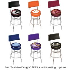 Outlet ✨ Holland Bar Stool NCAA Logo Double Ring Swivel Stool With Padded Back And Seat ???? -Lancaster Shop unnamed file 2022