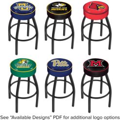 Outlet ???? Holland Bar Stool NCAA Logo Single Ring Swivel Bar Stool With 4" Padded Seat ???? -Lancaster Shop unnamed file 2026