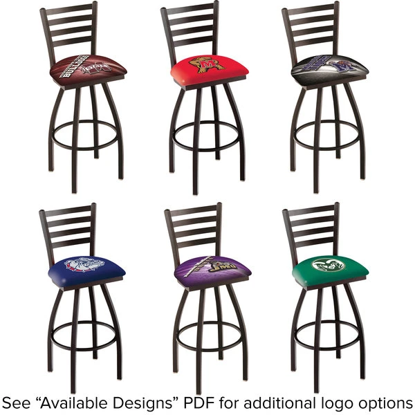 Best deal 🎉 Holland Bar Stool NCAA Logo Swivel Stool With Ladder Back And Padded Seat 💯 - Image 2