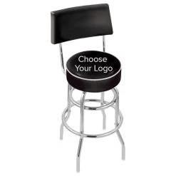 Best Pirce ๐ฅฐ Holland Bar Stool NHL Logo Double Ring Swivel Stool With Padded Back And Seat ๐