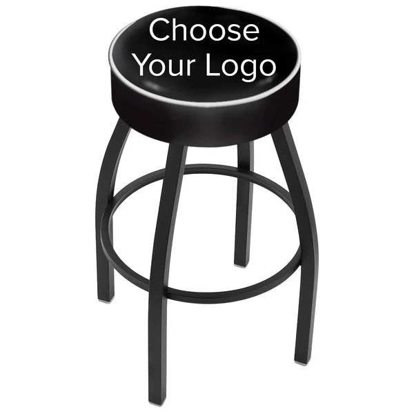 Top 10 💯 Holland Bar Stool NHL Logo Single Ring Swivel Bar Stool With 4" Padded Seat 🤩