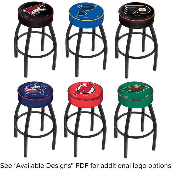 Top 10 💯 Holland Bar Stool NHL Logo Single Ring Swivel Bar Stool With 4" Padded Seat 🤩 - Image 2