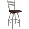 Budget ???? Holland Bar Stool XL 410 Jackie 30" Ladderback Swivel Bar Stool With Anodized Nickel Finish And Dark Cherry Maple Seat ???? -Lancaster Shop unnamed file 2045