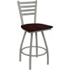 Brand new ???? Holland Bar Stool XL 410 Jackie 30" Ladderback Swivel Bar Stool With Anodized Nickel Finish And Dark Cherry Oak Seat ???? -Lancaster Shop unnamed file 2047
