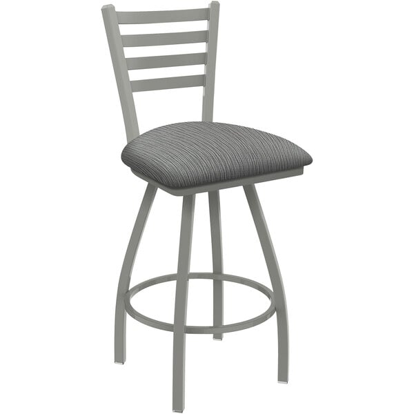 Wholesale ???? Holland Bar Stool XL 410 Jackie 30" Ladderback Swivel Bar Stool With Anodized Nickel Finish And Graph Alpine Seat ???? 3 Wholesale ???? Holland Bar Stool XL 410 Jackie 30" Ladderback Swivel Bar Stool With Anodized Nickel Finish And Graph Alpine Seat ????