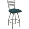 Budget ???? Holland Bar Stool XL 410 Jackie 30" Ladderback Swivel Bar Stool With Anodized Nickel Finish And Graph Tidal Seat ???? -Lancaster Shop unnamed file 2065