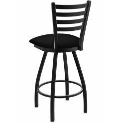 Deals ???? Holland Bar Stool XL 410 Jackie 30" Ladderback Swivel Bar Stool With Black Wrinkle Finish And Black Vinyl Seat ???? -Lancaster Shop unnamed file 2084