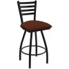 Best reviews of ???? Holland Bar Stool XL 410 Jackie 30" Ladderback Swivel Bar Stool With Black Wrinkle Finish And Rein Adobe Seat ????