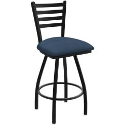 Best deal ๐งจ Holland Bar Stool XL 410 Jackie 30" Ladderback Swivel Bar Stool With Black Wrinkle Finish And Rein Bay Seat ๐คฉ