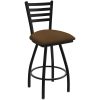 Outlet ???? Holland Bar Stool XL 410 Jackie 30" Ladderback Swivel Bar Stool With Black Wrinkle Finish And Rein Thatch Seat ???? -Lancaster Shop unnamed file 2147