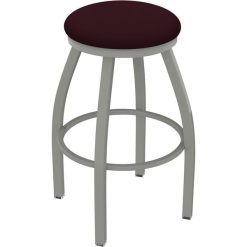 Budget ???? Holland Bar Stool XL 802 Misha 30" Ladderback Swivel Bar Stool With Anodized Nickel Finish And Canter Bordeaux Seat ❤️
