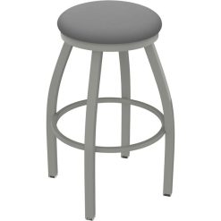 Best Pirce ???? Holland Bar Stool XL 802 Misha 30" Ladderback Swivel Bar Stool With Anodized Nickel Finish And Canter Folkstone Grey Seat ????